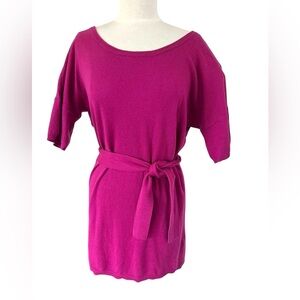 Juicy Couture Bright Pink cashmere & Cotton Sweater Dress 
Size Medium